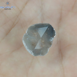 3.07 CT Slice Shape Natural Diamond Gray Brown Color I3 Clarity (16.00 MM)