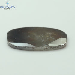 4.18 CT Slice Shape Natural Diamond Gray Brown Color I3 Clarity (16.00 MM)