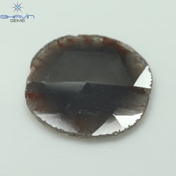 3.11 CT Slice Shape Natural Diamond Gray Brown Color I3 Clarity (14.00 MM)