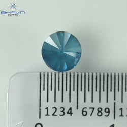 0.85 CT, Round Shape Diamond Shape, Blue Diamond,Loose Diamond, Clarity I3 (0.85 MM)