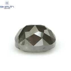 0.53 CT Oval Shape Natural Diamond Salt And Pepper Color I3 Clarity (4.77 MM)