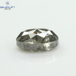0.56 CT Oval Shape Natural Loose Diamond Salt And Pepper Color I3 Clarity (5.56 MM)