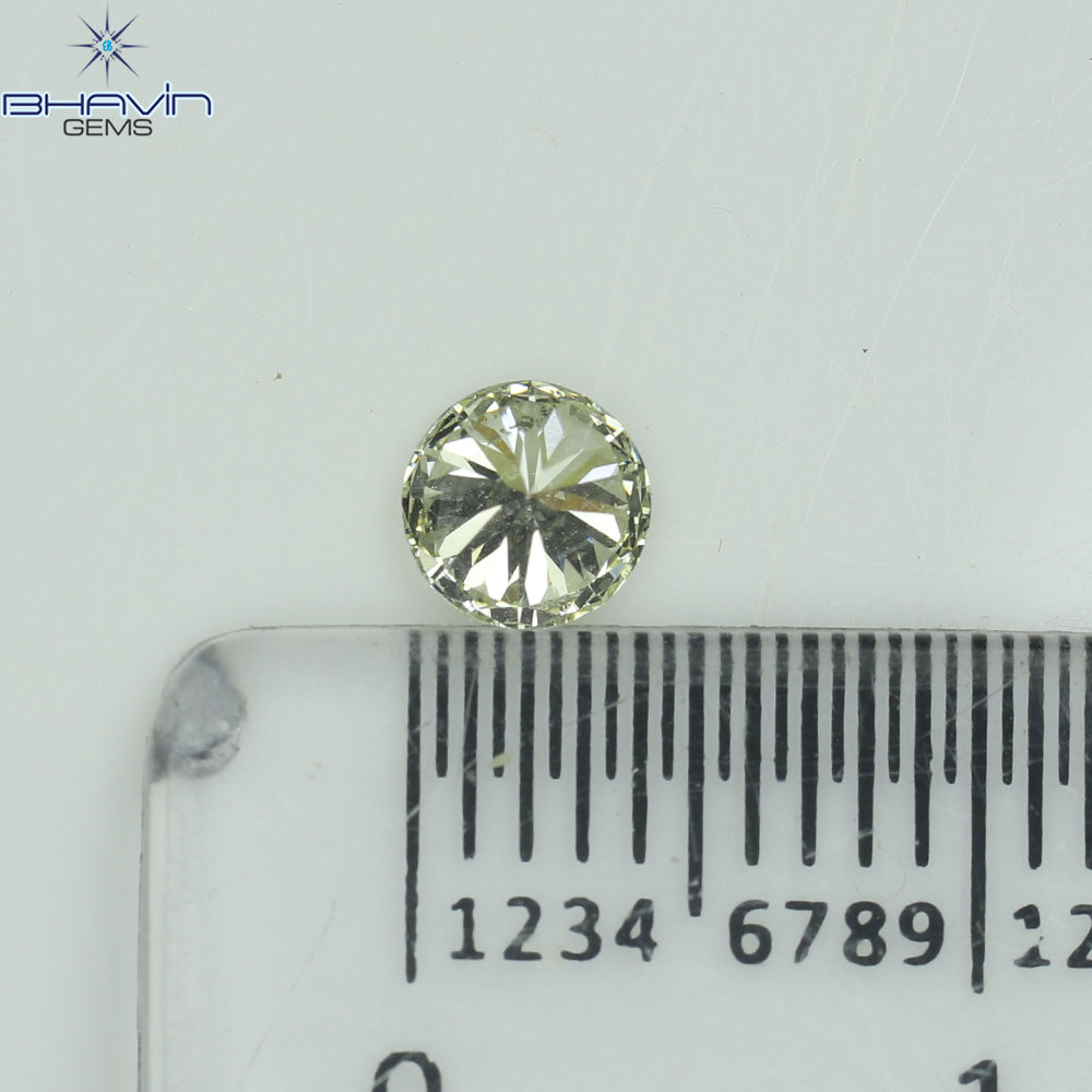 0.35 CT, Round Shape, Natural Diamond, White(K) Color, SI1 Clarity (4.40 MM)