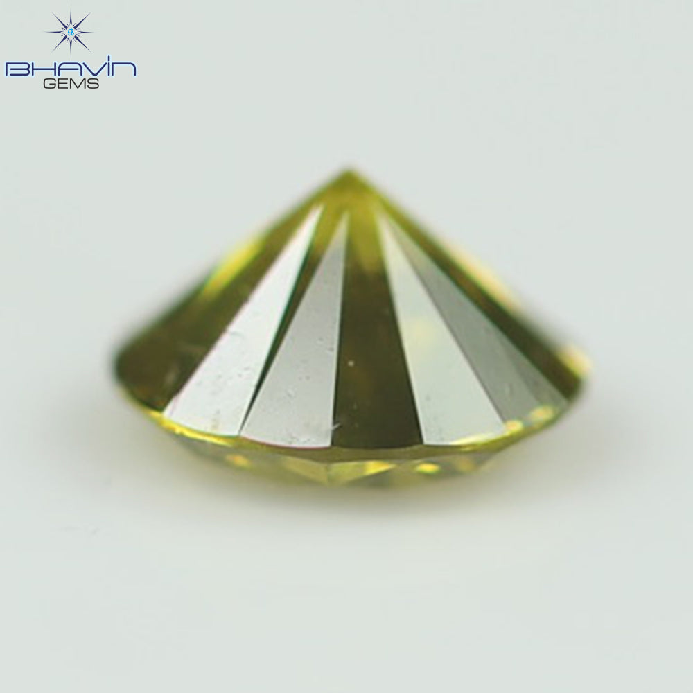 0.27 CT, Round  Shape Natural Loose Diamond Yellow Color Clarity SI2 (4.18 MM)