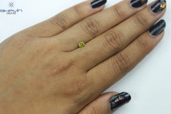 0.27 CT, Round  Shape Natural Loose Diamond Yellow Color Clarity SI2 (4.18 MM)