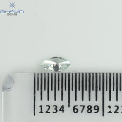 0.08 CT, Marquise Shape, Natural Diamond Greenish Blue Color, VS2 Clarity (4.40 MM )