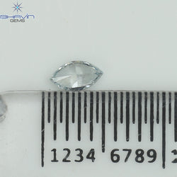0.12 CT, Marquise Shape, Natural Diamond Greenish Blue Color, VS1 Clarity (4.51 MM )