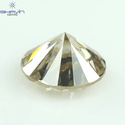 0.32 CT Round Shape Natural Loose Diamond Brown Color SI2 Clarity (4.25 MM)