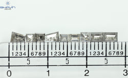 1.03 CT/9 Pcs, Baguette Diamond, Salt And Pepper Color, I3 Clarity
