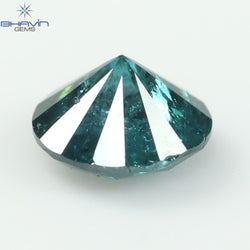 0.25 CT Round Diamond Natural Diamond Blue Color I3 Clarity (3.94 MM)