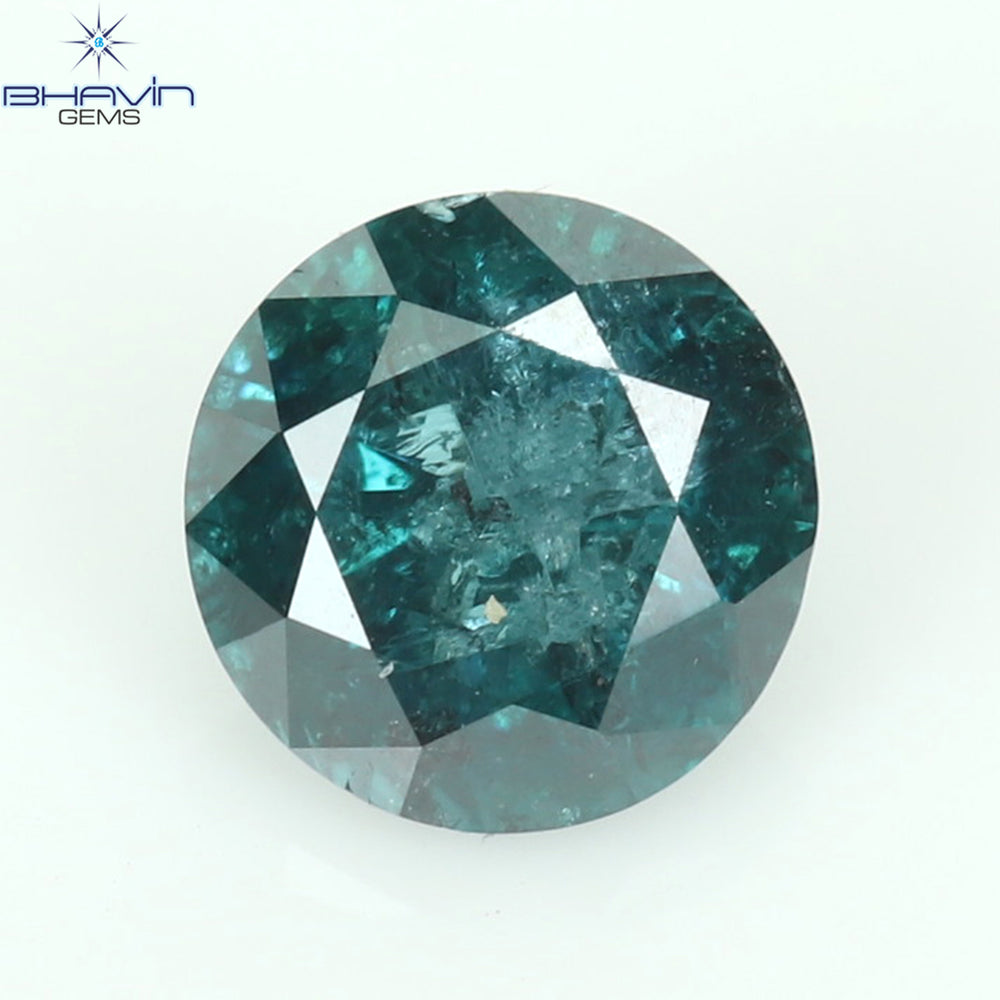 0.25 CT Round Diamond Natural Diamond Blue Color I3 Clarity (3.94 MM)