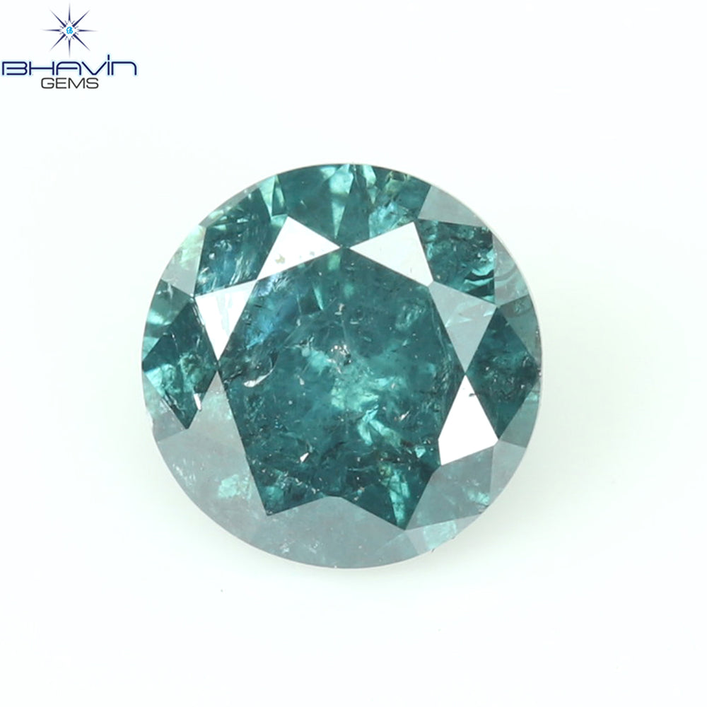 0.28 CT Round Diamond Natural Diamond Blue Color I3 Clarity (4.00 MM)
