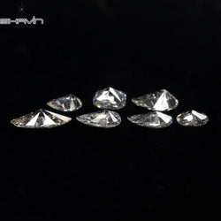 0.73 CT/ 7 Pcs Mix Shape Natural Diamond White Color SI Clarity (5.57 MM)