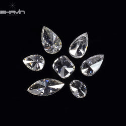 0.73 CT/ 7 Pcs Mix Shape Natural Diamond White Color SI Clarity (5.57 MM)