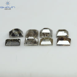 2.25 CT(8 Pcs) Baguette Shape Natural Diamond Brown Color I3 Clarity (4.48 MM)