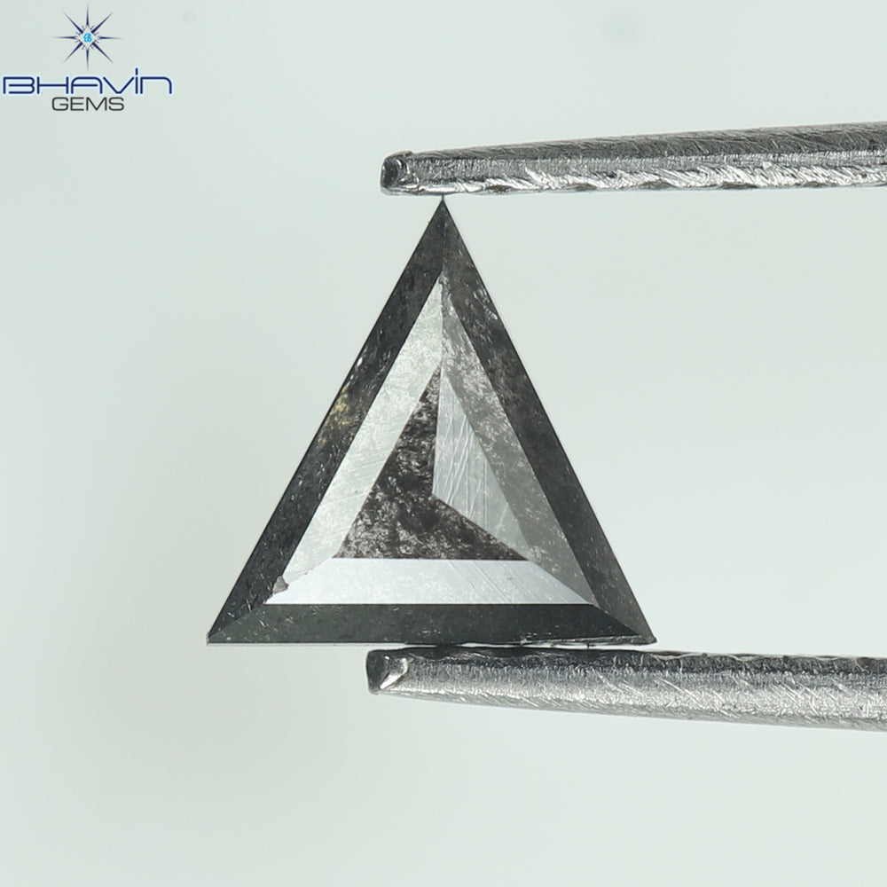 0.27 CT Triangle Shape Natural Diamond Salt And Pepper Color I3 Clarity (5.12 MM)