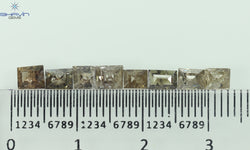 2.25 CT(8 Pcs) Baguette Shape Natural Diamond Brown Color I3 Clarity (4.48 MM)