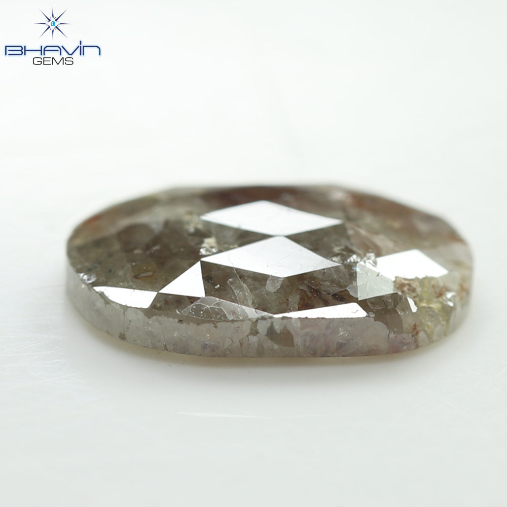 2.18 CT,  Oval Red Salt And pepper diamond ,I3 Clarity(10.74 MM)