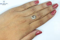 2.18 CT,  Oval Red Salt And pepper diamond ,I3 Clarity(10.74 MM)