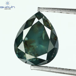 1.21 CT, Pear Diamond, Blue Color, Clarity I3