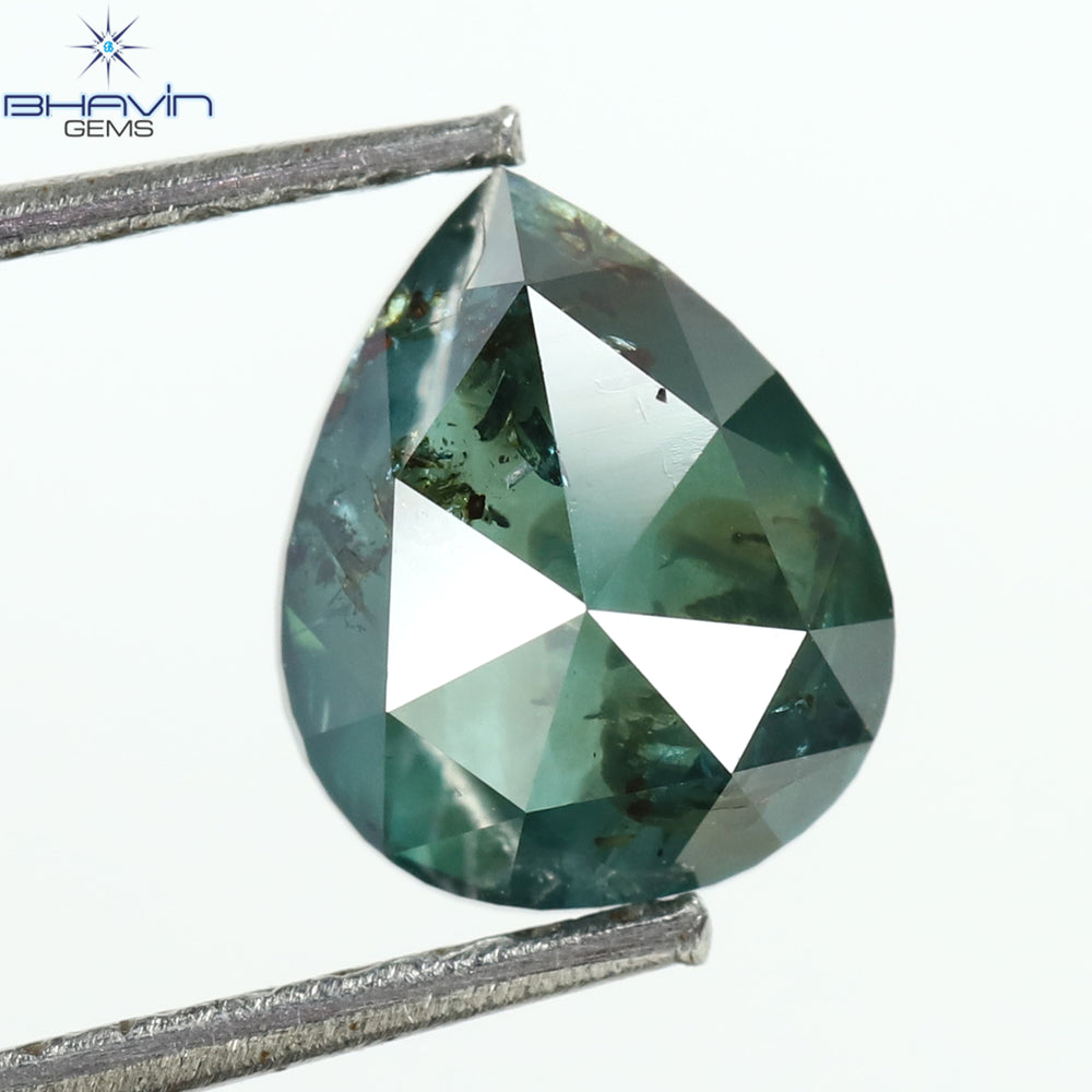 1.21 CT, Pear Diamond, Blue Color, Clarity I3