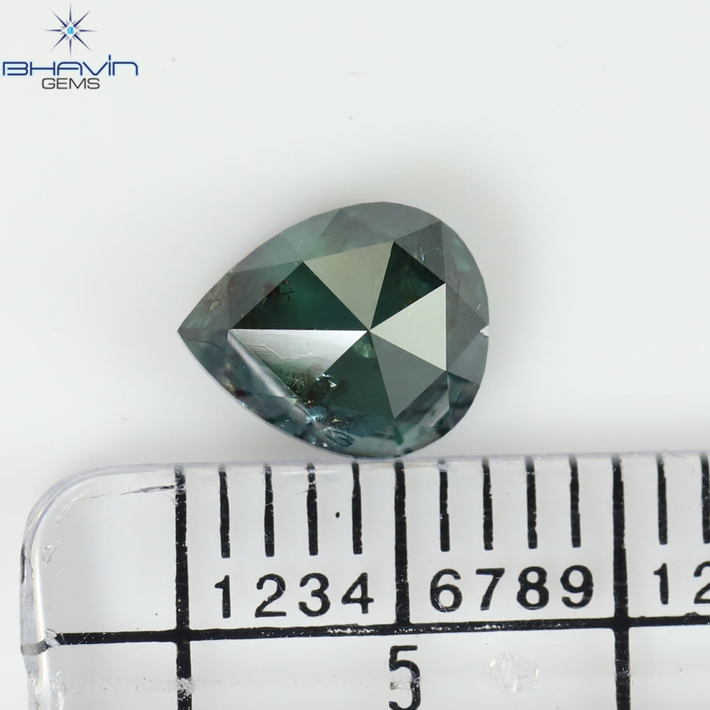 1.21 CT, Pear Diamond, Blue Color, Clarity I3