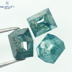 0.93 CT/3 Pcs, Mix Diamond, Blue Color, I3 Clarity
