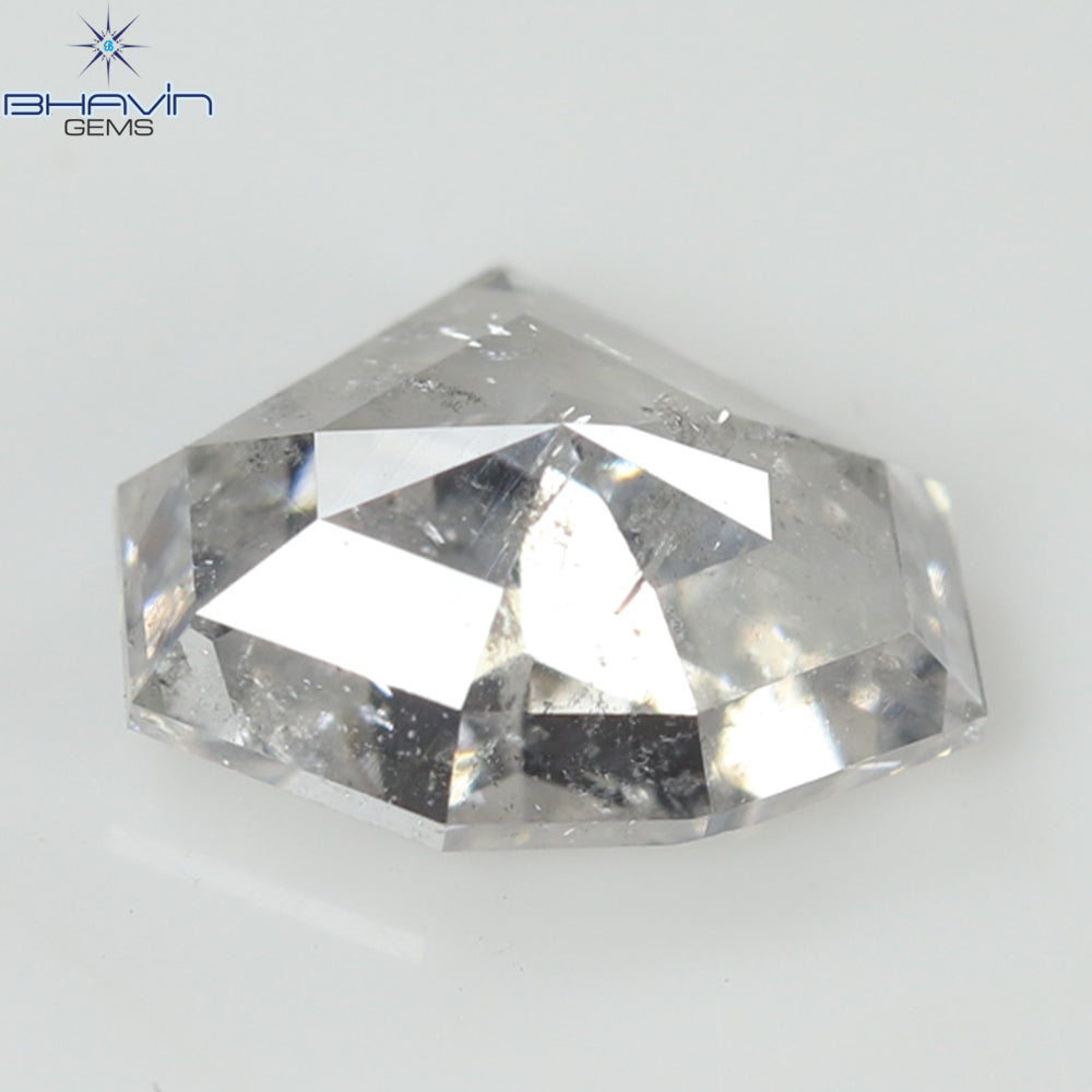 0.70 CT, Geometric Shape Natural Diamond Light Pink (White) Color, Clarity I2(6.50 MM)