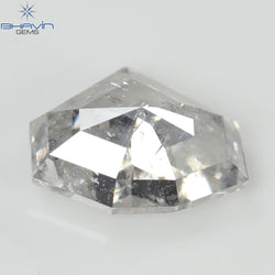 0.70 CT, Geometric Shape Natural Diamond Light Pink (White) Color, Clarity I2(6.50 MM)