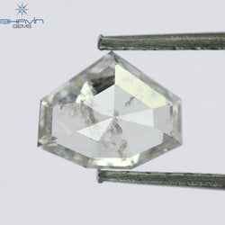 0.70 CT, Geometric Shape Natural Diamond Light Pink (White) Color, Clarity I2(6.50 MM)