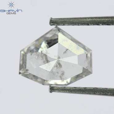 0.70 CT, Geometric Shape Natural Diamond Light Pink (White) Color, Clarity I2(6.50 MM)