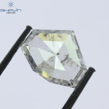0.70 CT, Geometric Shape Natural Diamond Light Pink (White) Color, Clarity I2(6.50 MM)