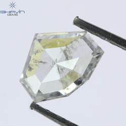 0.70 CT, Geometric Shape Natural Diamond Light Pink (White) Color, Clarity I2(6.50 MM)