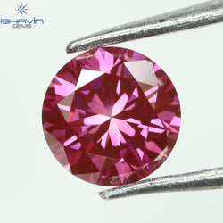 0.23 CT, Round Diamond, Pink Color, VVS1 Clarity