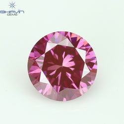 0.23 CT, Round Diamond, Pink Color, VVS1 Clarity