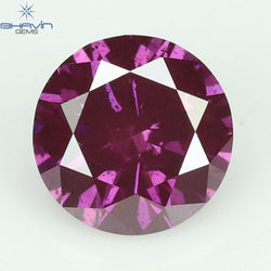 0.28 CT, Round Diamond, Pink Color, VS1 Clarity