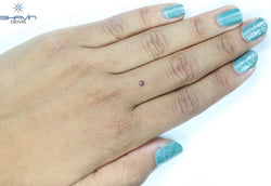 0.05 CT, Round Diamond, Pink Color,  VVS1 Clarity