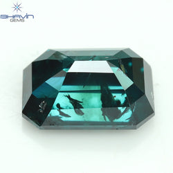 1.13 CT, Emerald Diamond, Blue Diamond, Clarity I1