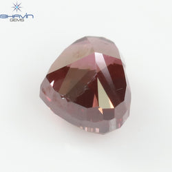 0.25 CT、ハート ダイヤモンド、ピンク色、VS1 クラリティ