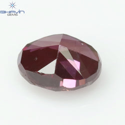 0.20 CT, Oval Diamond, Vivid Pink Color, Clarity SI2