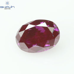 0.09 CT, Oval Diamond, Vivid Pink Color, VS1 Clarity