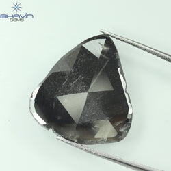 8.58 CT ペア スライス シェイプ ナチュラル ダイヤモンド グレー カラー I3 クラリティ (22.00 MM)