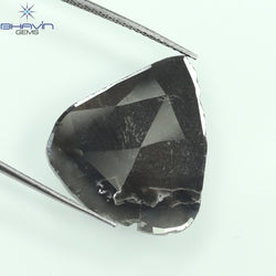 7.28 CT Pear Slice Shape Natural Diamond Gray Color I3 Clarity (22.00 MM)