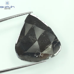 7.28 CT Pear Slice Shape Natural Diamond Gray Color I3 Clarity (22.00 MM)