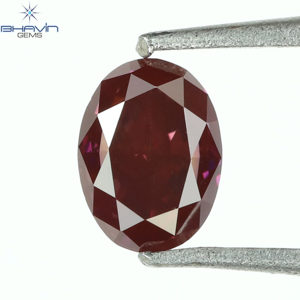 0.26CT、オーバルダイヤモンド、ビビッドピンクカラー、VS1クラリティ