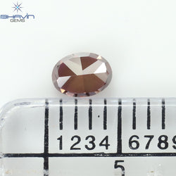 0.26 CT, Oval Diamond, Vivid Pink Color,  VS1 Clarity