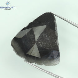 6.75 CT Pear Slice Shape Natural Diamond Gray Color I3 Clarity (21.00 MM)