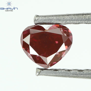 0.25 CT, Heart Diamond, Pink Color, VS1 Clarity