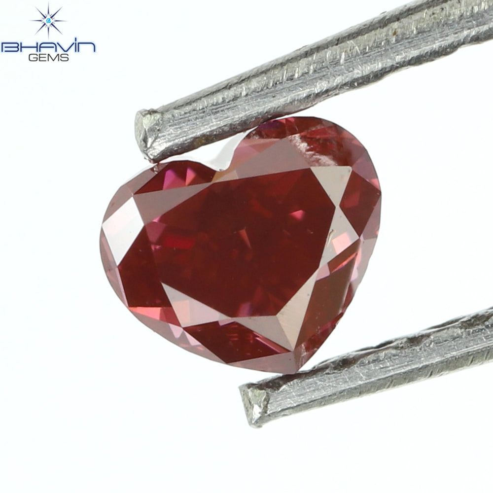 0.25 CT、ハート ダイヤモンド、ピンク色、VS1 クラリティ