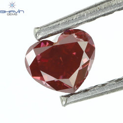 0.25 CT、ハート ダイヤモンド、ピンク色、VS1 クラリティ